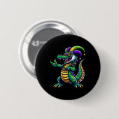 Mardi Gras Alligator Kostüme Kinder Kleinkind Mar Button (Vorne & Hinten)
