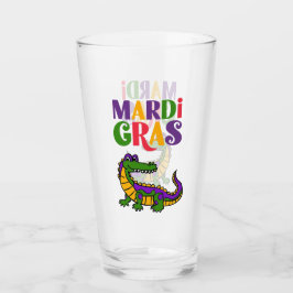Mardi Gras Alligator, Mardi Gras Party Glas