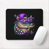 Mardi Gras Alligator Mardigator Crocodile Kids Boy Mousepad (Mit Mouse)