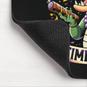 Mardi Gras Alligator mit Zigarre Mousepad (Ecke)