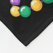 Mardi Gras Alligator Perlen Bogen Kinder Frauen  Fleecedecke (Ecke)