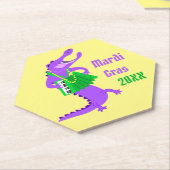 Mardi Gras Alligator Untersetzer (angewinkelt)