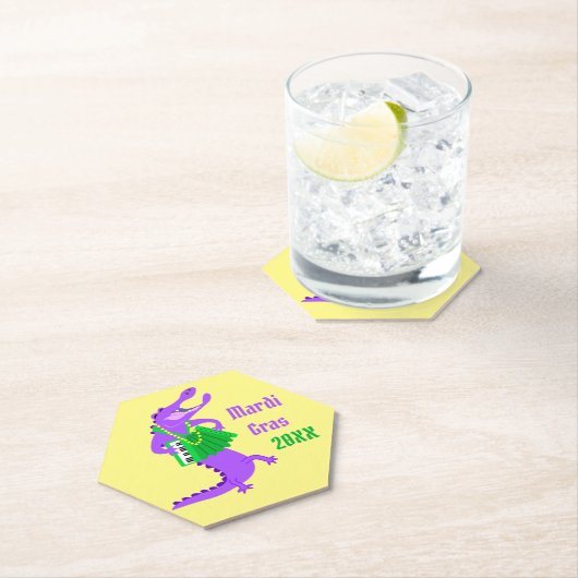 Mardi Gras Alligator Untersetzer (Vor Ort)
