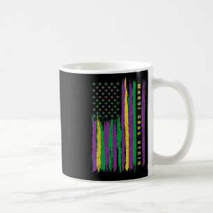 Mardi Gras American Flag USA Flag Mardi Gras Costu Kaffeetasse