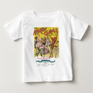 Mardi Gras Antik Gelber Poster Baby T-shirt