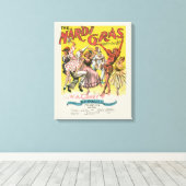 Mardi Gras Antique Yellow Poster Leinwanddruck (Insitu (Holzboden))