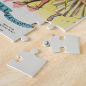 Mardi Gras Antique Yellow Poster Puzzle (Seite)