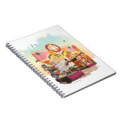 Mardi Gras Arch Galveston, Aquarell inspiriert Notizblock (Rechte Seite)