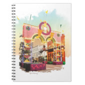 Mardi Gras Arch Galveston, Aquarell inspiriert Notizblock (Vorderseite)
