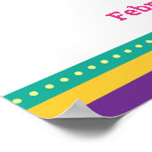 Mardi Gras Arch inspiriert, Galveston, Texas Poster (Ecke)