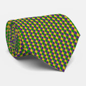 Mardi Gras Argyle Krawatte (Gerollt)