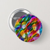 Mardi Gras Art Button (Vorne & Hinten)