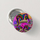 MARDI GRAS ART BUTTON (Vorne & Hinten)