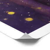 Mardi Gras Art Deco Frauen in Lila Kleid Poster (Ecke)