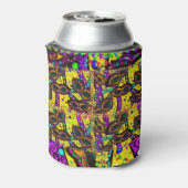 Mardi Gras Art Dosenkühler (Kanne Rückseite)