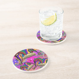 MARDI GRAS ART GETRÄNKEUNTERSETZER