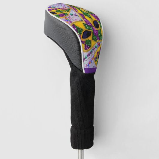 MARDI GRAS ART GOLF HEADCOVER (angewinkelt)