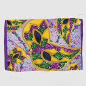 MARDI GRAS ART GOLFHANDTUCH (Horizontal)