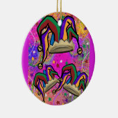 MARDI GRAS ART KERAMIK ORNAMENT (Rechts)