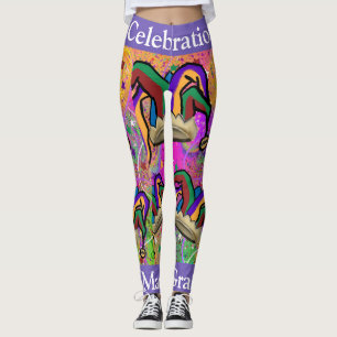 MARDI GRAS ART LEGGINGS