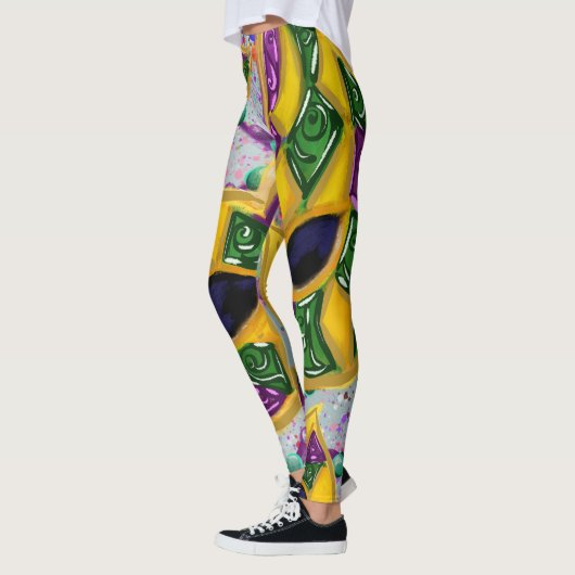 MARDI GRAS ART LEGGINGS (Links)