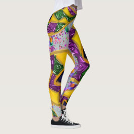 MARDI GRAS ART LEGGINGS