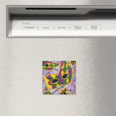 MARDI GRAS ART MAGNET (In Situ (Geschirrspüler))