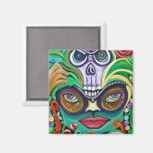 Mardi Gras Art Magnet (Vorderseite/Rückseite)