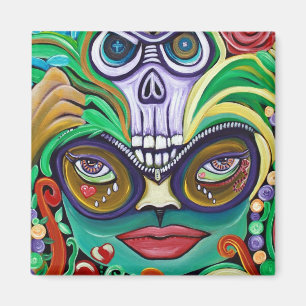 Mardi Gras Art Magnet