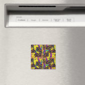 Mardi Gras Art Magnet (In Situ (Geschirrspüler))