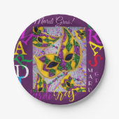 MARDI GRAS ART PAPPTELLER (Vorderseite)