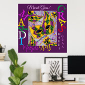 MARDI GRAS ART POSTER (Heimbüro)