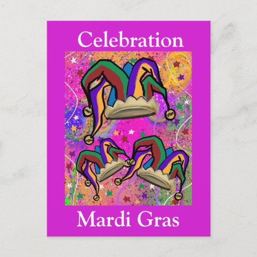 MARDI GRAS ART POSTKARTE (Vorderseite)