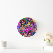 MARDI GRAS ART RUNDE WANDUHR (Zuhause)