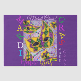 MARDI GRAS ART SEIDENPAPIER