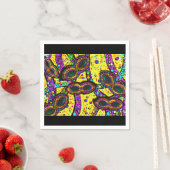 MARDI GRAS ART SERVIETTE (Beispiel)