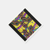 MARDI GRAS ART SERVIETTE (Ecke)