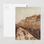 Mardi Gras auf den Boulevards von Camille Pissarro Postkarte (Vorne/Hinten)