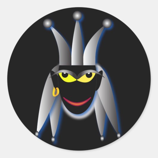Mardi gras Aufkleber (Vorderseite)