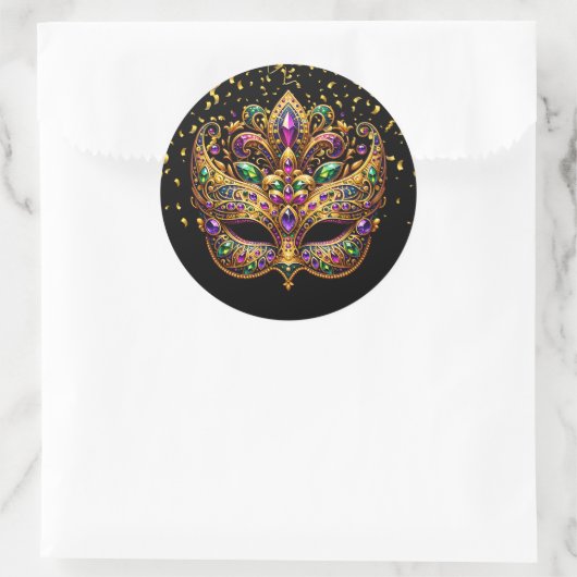 Mardi Gras Aufkleber (Tasche)