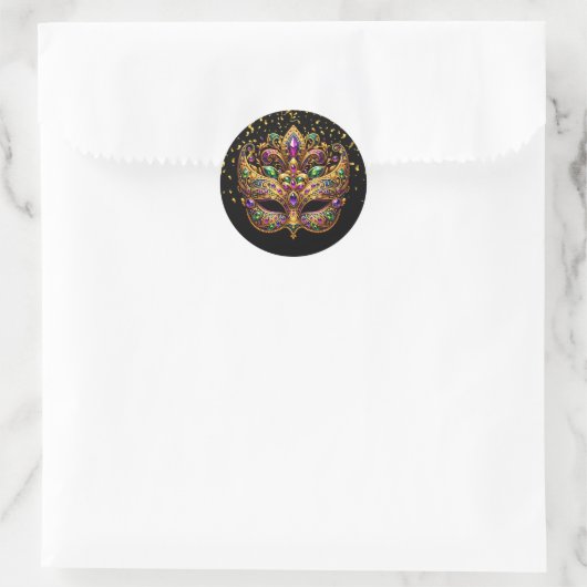 Mardi Gras Aufkleber (Tasche)