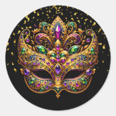 Mardi Gras Aufkleber (Vorderseite)