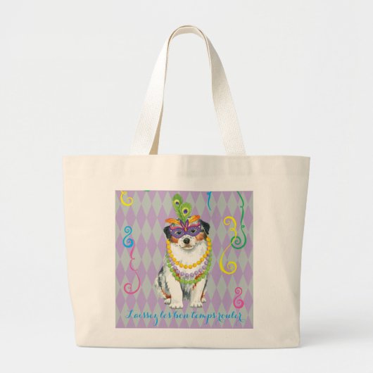 Mardi Gras Aussie Jumbo Stoffbeutel (Vorne)