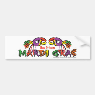 MARDI-GRAS AUTOAUFKLEBER