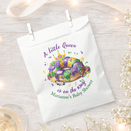Mardi Gras Baby Girl Geschenktütchen (Ausgeschnitten)