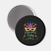 Mardi Gras Baby Magnet (Vorderseite/Rückseite)