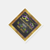 Mardi Gras Baby Shower Serviette (Ecke)