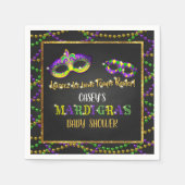Mardi Gras Baby Shower Serviette (Vorderseite)