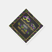 Mardi Gras Baby Shower Serviette (Ecke)