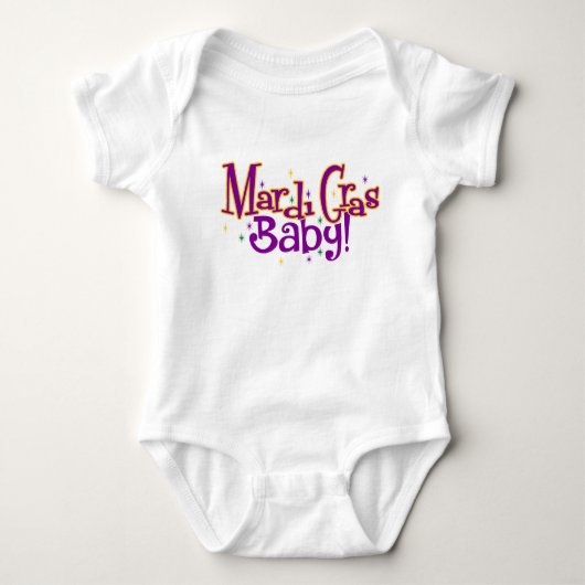 Mardi Gras Baby Strampler (Vorderseite)
